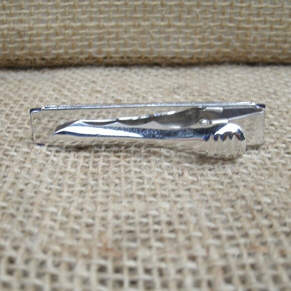 Vintage Anson Silver & Blue Acrylic Tie Bar - Picture 2 of 10